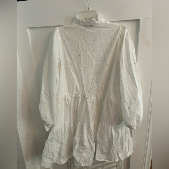 Essential Antwerp Popeline with White Rhinestones shirt dress - Picture 7 of 10